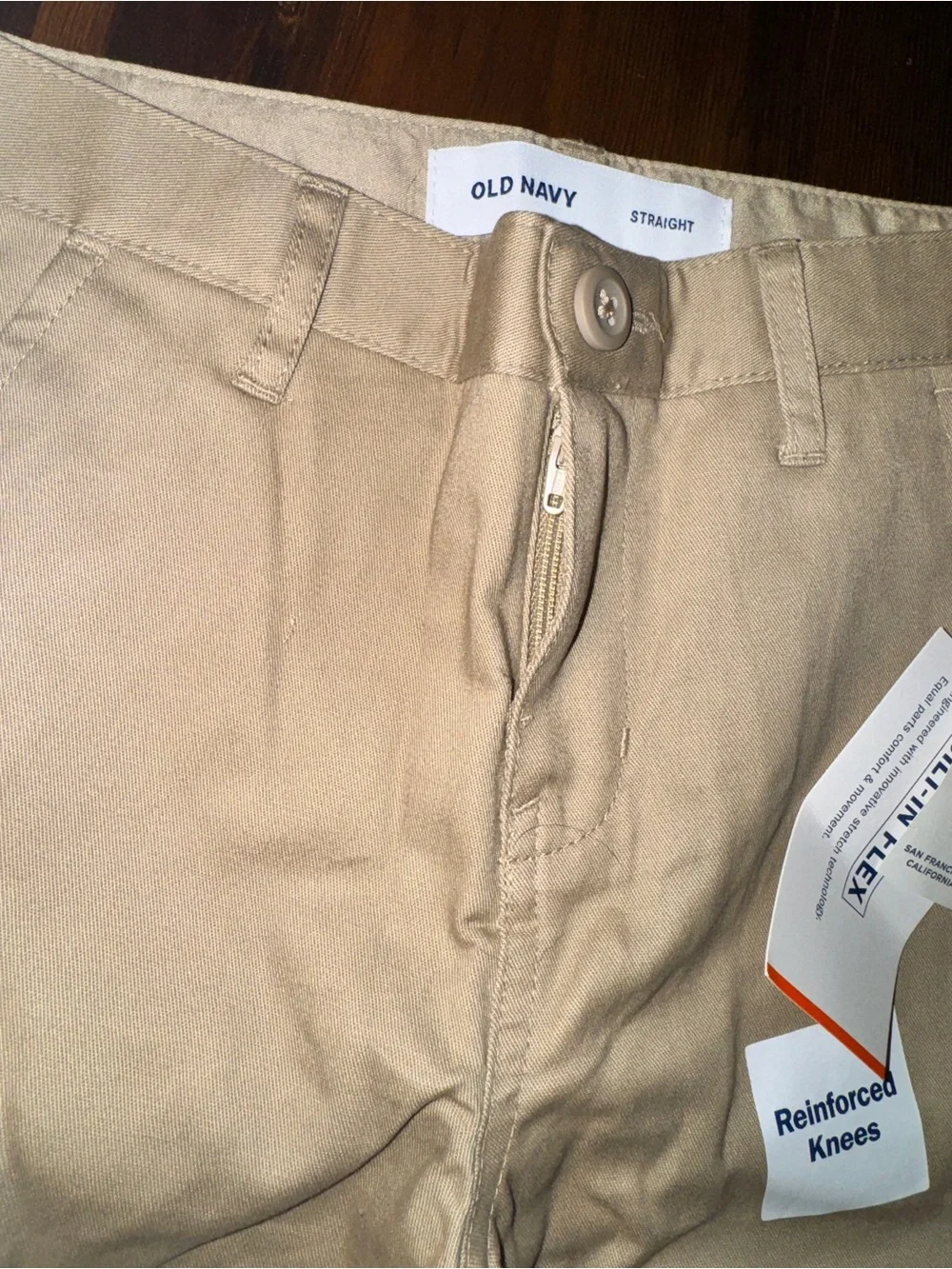 NWT Old Navy Boys Size 7 Straight Built-In Flex Khaki Pants - School Uniform